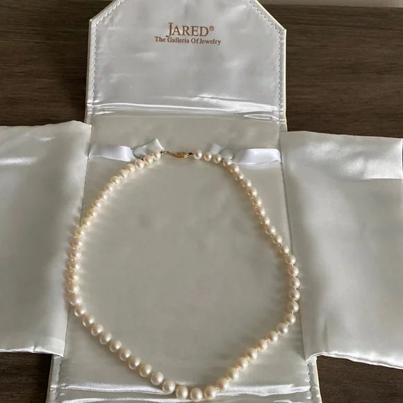 Gold Necklace Jared Pearl Necklace Jewelry Jareds Pearl Necklace